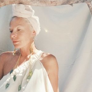 Brass or silver Wind chime collar necklace by designer Bisjoux